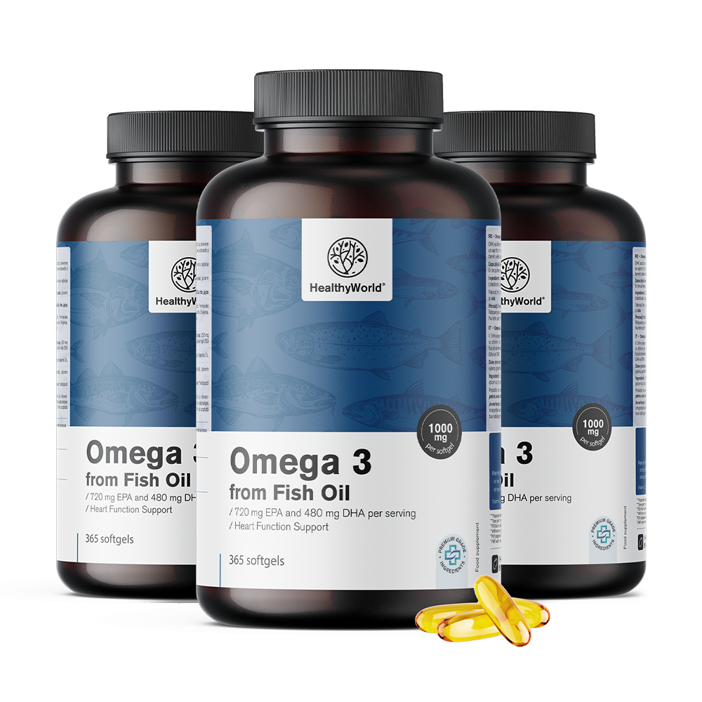 Omega-3 1000 mg z EPK in DHK - Omega-3 1000 mg z EPA i DHA