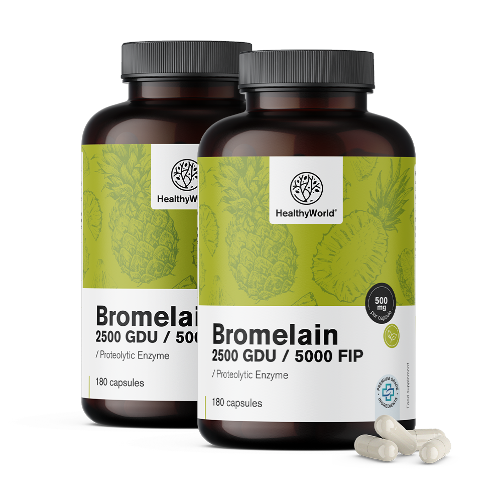 Bromelaina 500 mg w kapsułkach