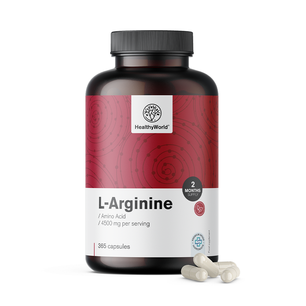 L-arginina 4500 mg w kapsułkach.