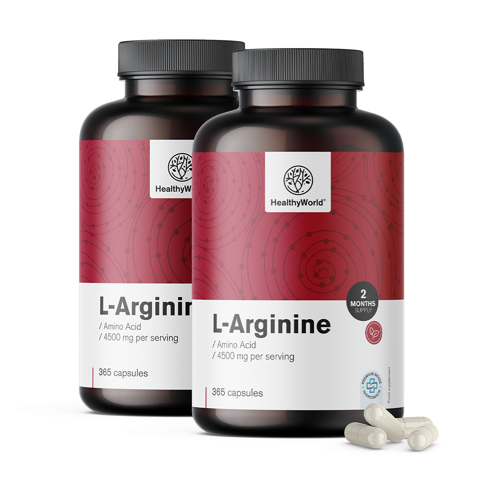 L-arginina 4500 mg w kapsułkach.