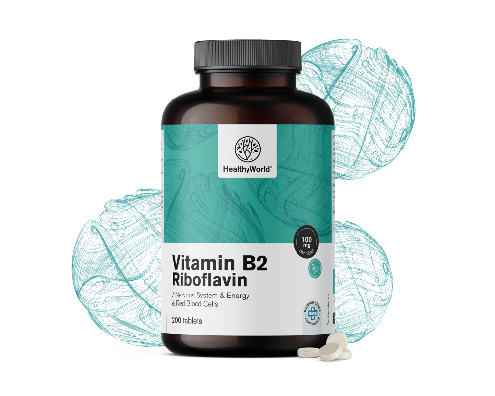 3x Witamina B2 Ryboflawina 100 Mg Razem 600 Tabletek Healthy Worldpl 5589