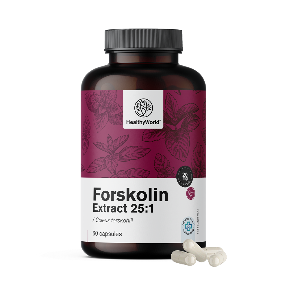 Forskolin - z ekstraktu indijske koprive 20 mgForskolin - z ekstraktu pokrzywy indyjskiej 20 mg