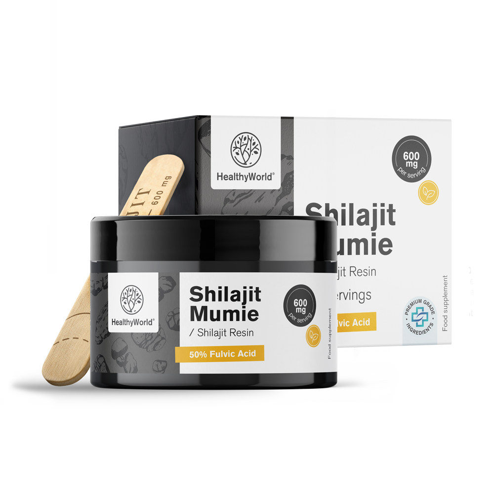 Shilajit Mumie 600 mg – smoła