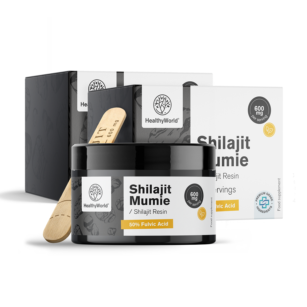 Shilajit Mumie 600 mg – smoła